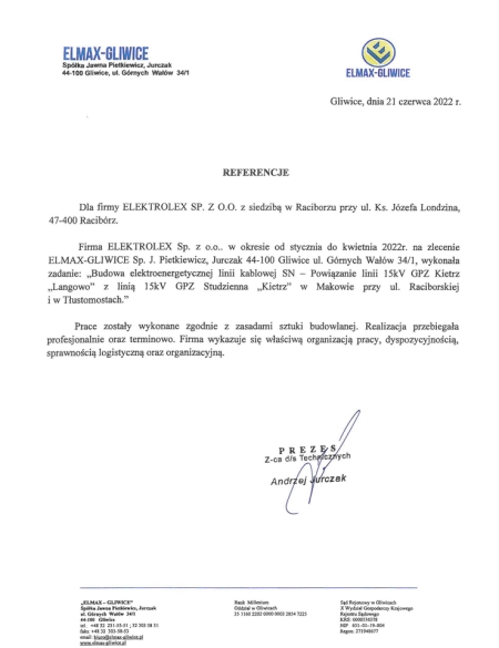 Budowa elektroenergetycznej  linii kablowej